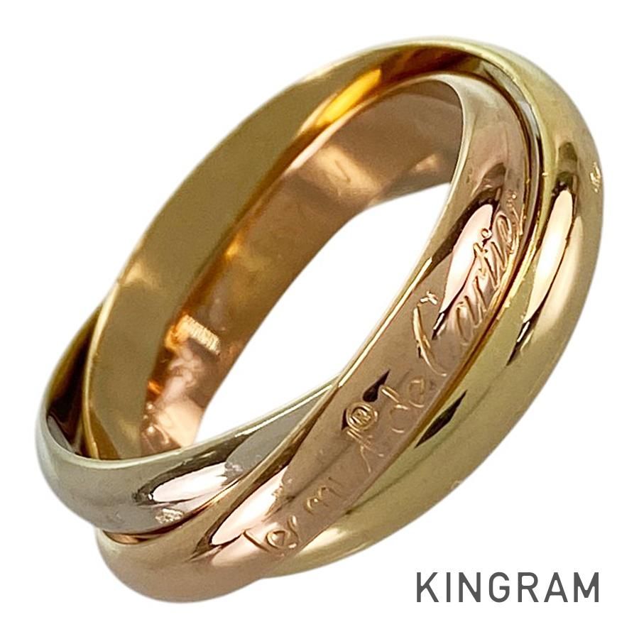 まちゅんなりんさん専用⭐︎Cartier K18WG カルティエ Cartier トリニティ MM K18YG 18号(58) リング sss【中古