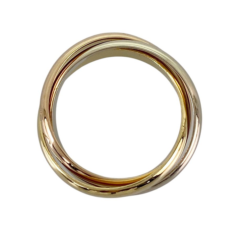 カルティエ Cartier トリニティ MM K18YG 18号(58) リング sss【中古