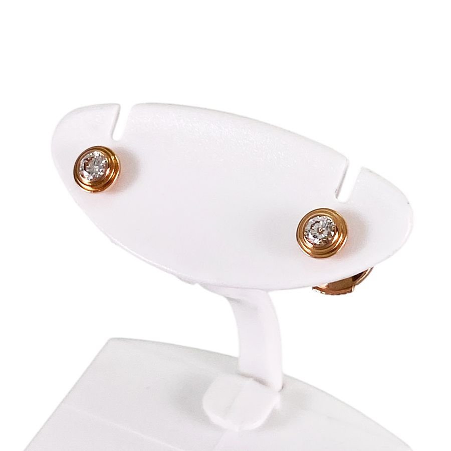 カルティエ Cartier ディアマンレジェ K18PG ダイヤモンド ピアス sss