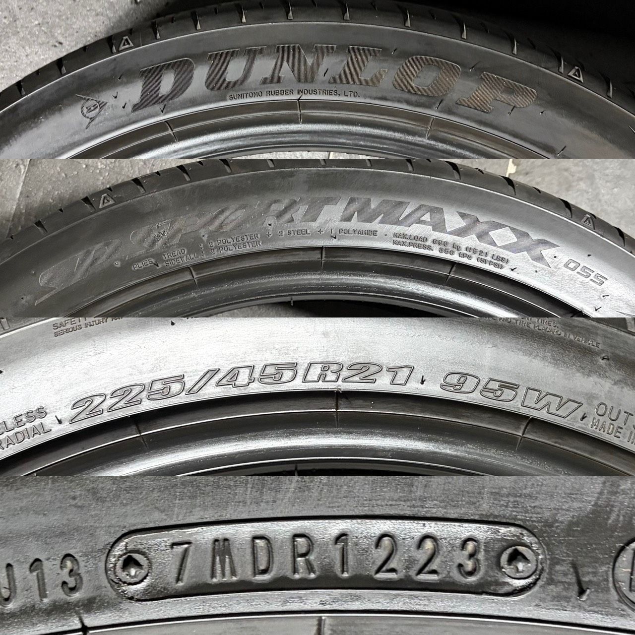 2023年製 約7.5～8.2分山 ダンロップ DUNLOP スポーツマックス SP 