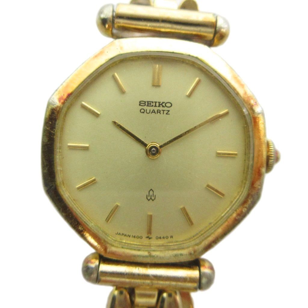 セイコー SEIKO 1400-5260 腕時計 ウォッチ クォーツ ロゴ ゴールド色 ■GY18 /MQ