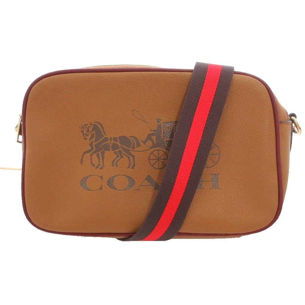 コーチ COACH ライトサドル IMLQD レザー クロスボディー コンテンポラリー ショルダーバッグ 肩掛け 斜め掛け ロゴ プリント ストライプ柄 F72704 /SD ■GY18