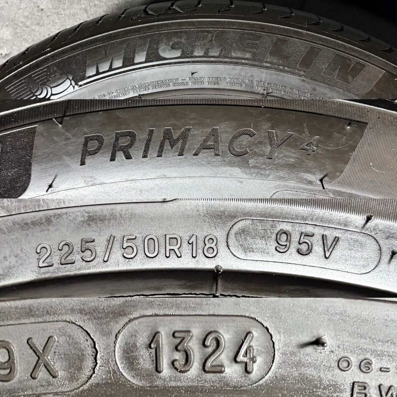 2024年製 約8分山 ミシュラン MICHELIN プライマシー PRIMACY 4 225 
