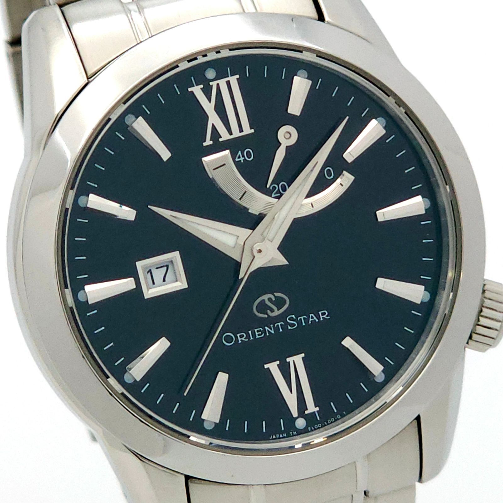 ✨極美✨ORIENT STAR オリエントスター EL00-C0 裏スケ 自動巻 ORIENT STAR オリエントスター EL00-C0-B 自動巻 動作品 裏スケ パワー