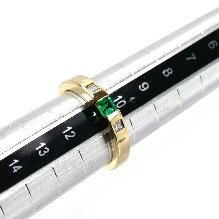 TIFFANY&Co. ティファニー K18YG イエローゴールド リング・指輪 エメラルド ダイヤモンド 10.5号 3.5g レディース 中古 美品 TIFFANY&Co. ティファニー K18YG イエローゴールド リング・指輪 エメラルド ダイヤモンド 10.5号 3.5g レディース 中古 美品