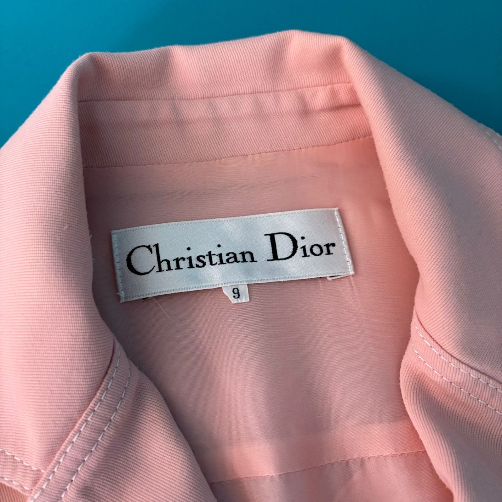 1210 Christian Dior クリスチャンディオール ワンピース ピンク 9号