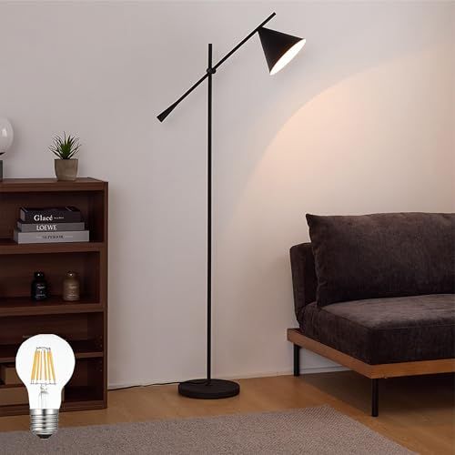 VENTOTA フロアライト フロアスタンド スタンドライト 1灯 照明器具 間接照明 LED 電気 E26 寝室 和室 廊下 リビング 階段 居間 食卓用 おしゃれ 北欧 インダストリアル モダン シンプル 調光調色 リモコン式電球購入可能 f8bdfcde