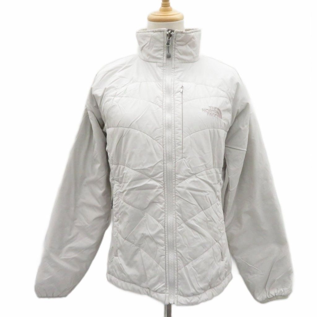 ザノースフェイス THE NORTH FACE 中綿ジャケット 上着 M グレー ミドル丈 ハイネック /HO62 ■ECD005