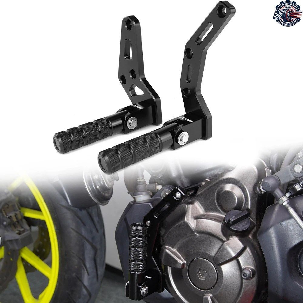 ヤマハ FZ-07/MT-07 2014-2020 XSR700 2018-2024 オートバイライダー用折りたたみ式フットペグ フットレストキット ハイウェイペグマウント