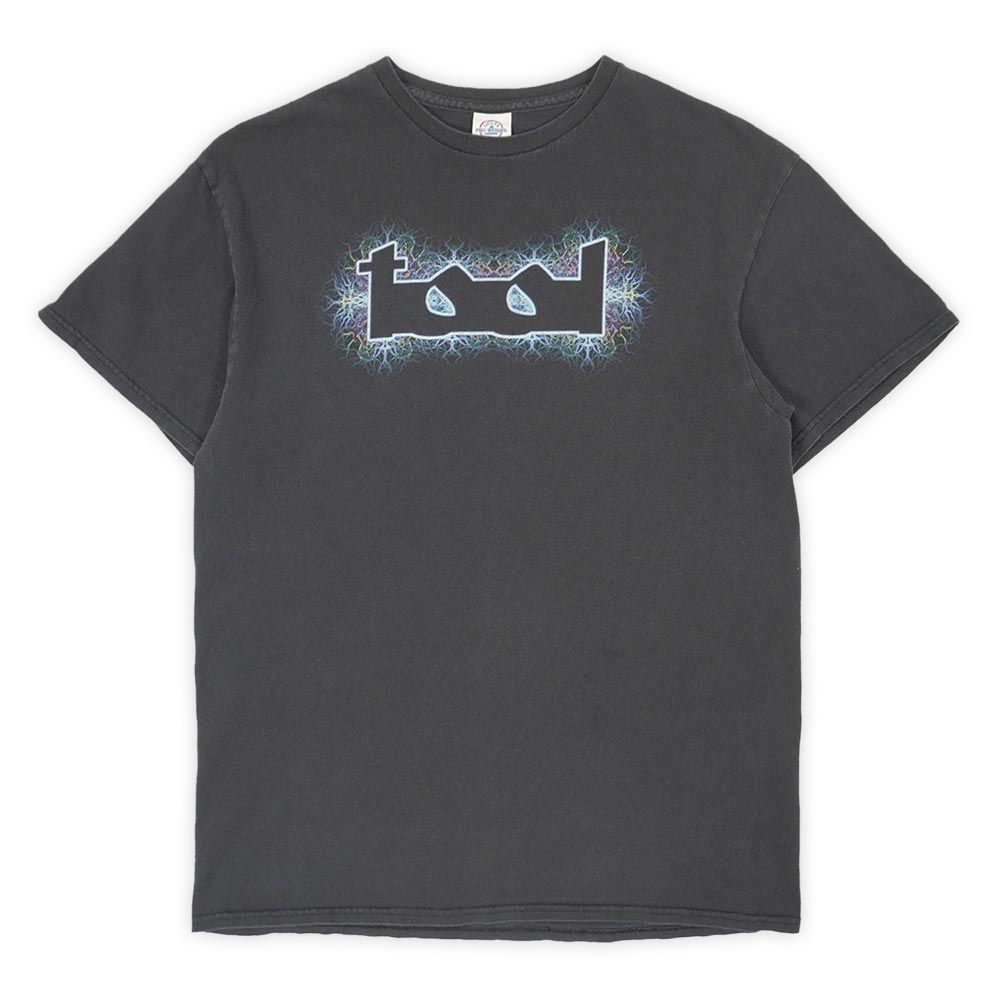 トゥール tool 00s Y2K 2000年代 バンドTシャツ NERVE ENDING メタル ロックT USA ヴィンテージ アメリカ 古着 メンズ Tシャツ カットソー フェードブラック 黒 L【中古】