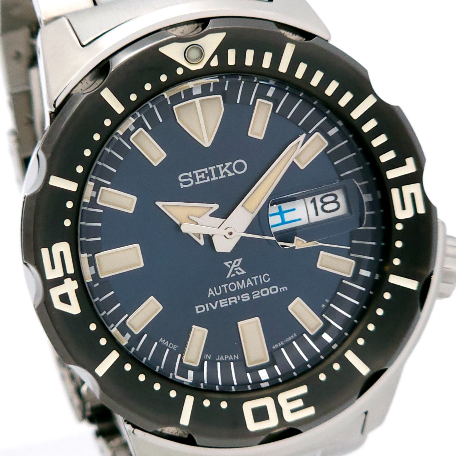 ★美品 SEIKO セイコー プロスペックス ダイバーズ200ｍ 4R36-07N0 自動巻 動作品 青