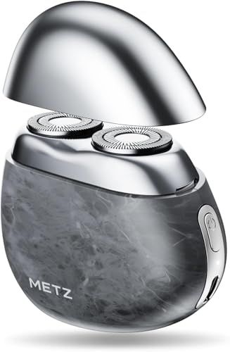 METZ (メッツ) ひげそり 電動シェーバー 【2026改良型・すっきり刃】 シェーバー メンズ 小型 髭剃り 電動 回転式 電気シェーバー コンパクト 電動ひげそり トラベル 旅行用 持ち運び 超軽量 携帯 しぇーばー 男性 ひげ剃り ト 9f059cae