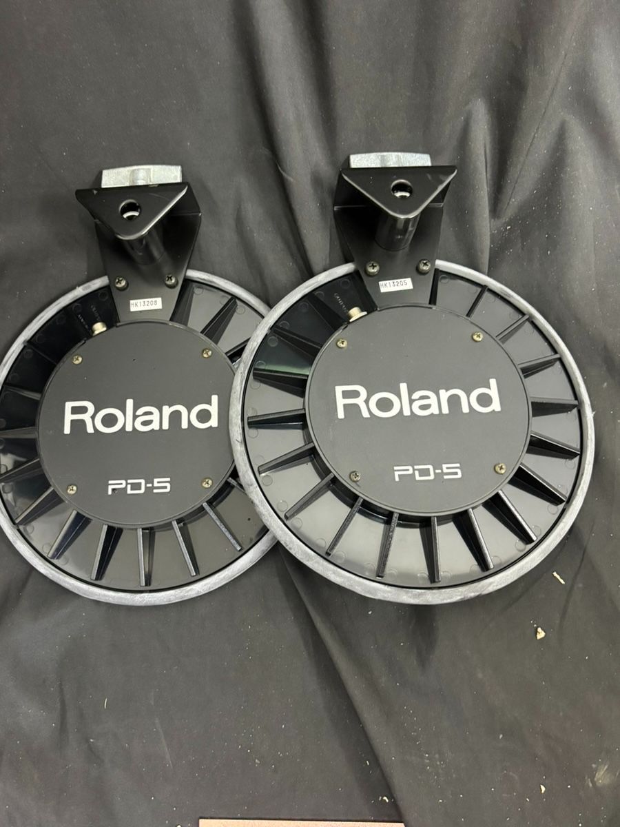 Roland PD-5 V-Drums 電子ドラムパッド 2個セット 動作品 デュアルトリガー Vドラム用 本体のみ（k-854）