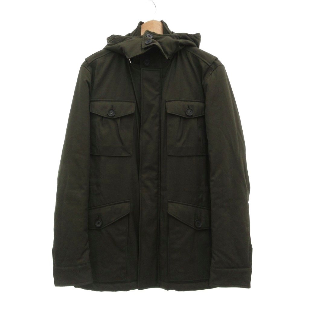 ヒューゴボス HUGO BOSS 美品 中綿ジャケット コート フード 裏地