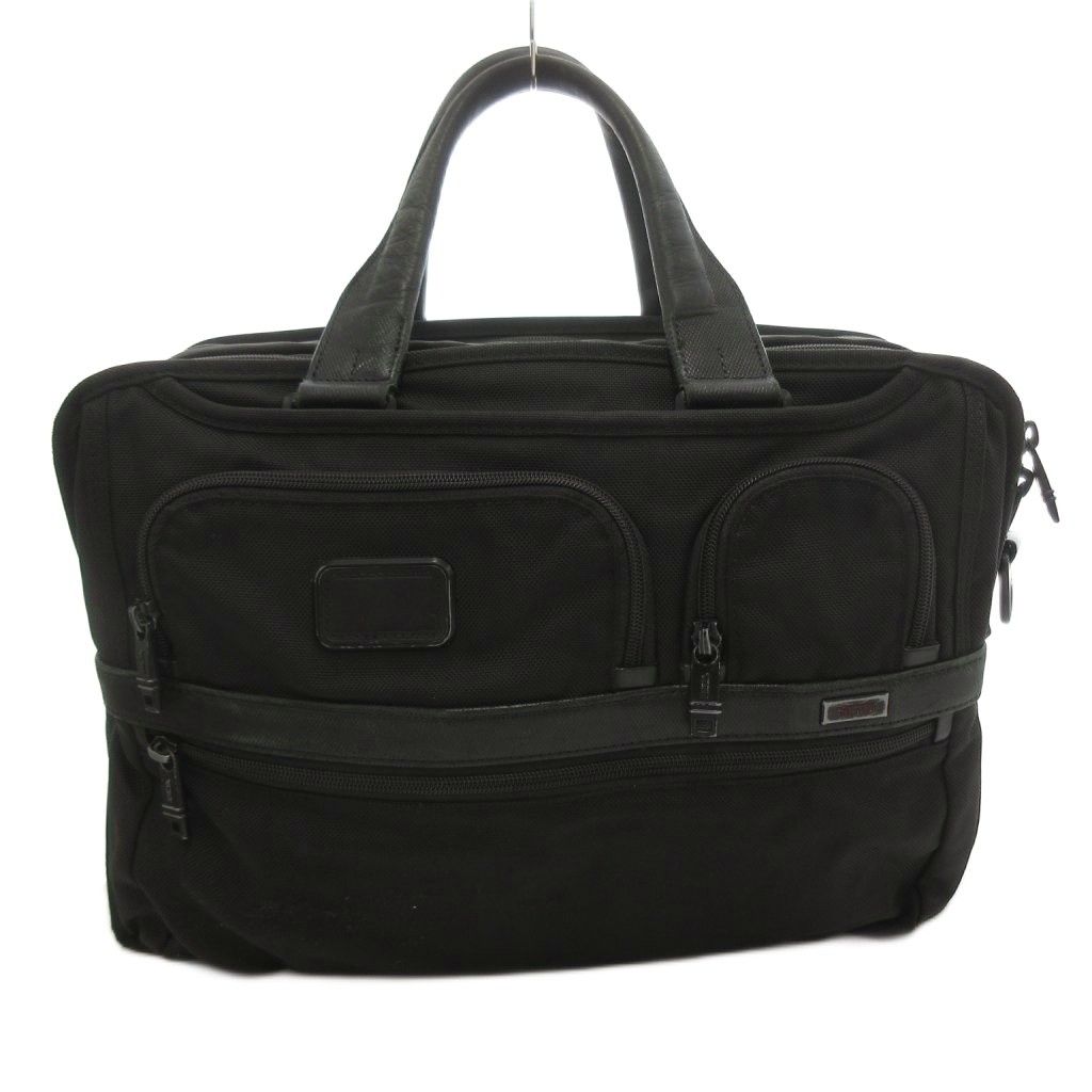 トゥミ TUMI ハンドバッグ ビジネス ロゴ ナイロン 黒 ブラック /FF ■GY62