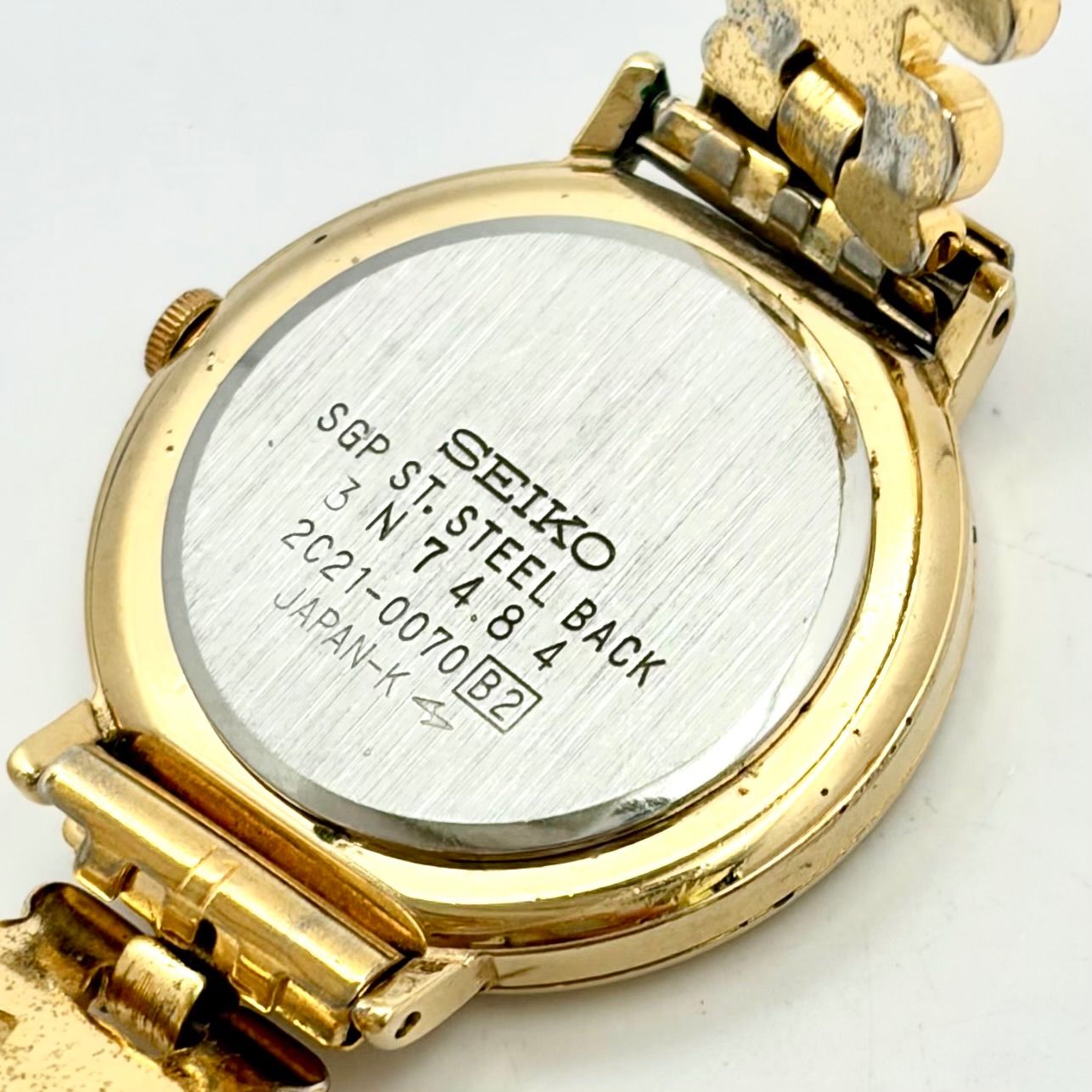 新品電池】SEIKO セイコー レディース 腕時計 ゴールド 2C21-0070