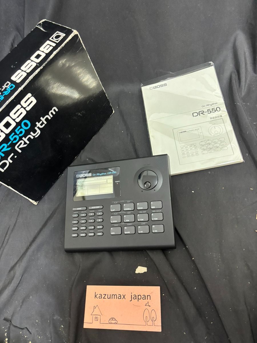BOSS DR-550 Dr.Rhythm ドラムマシン 動作未確認 元箱 説明書付き リズムプログラマー 本体（k-856）