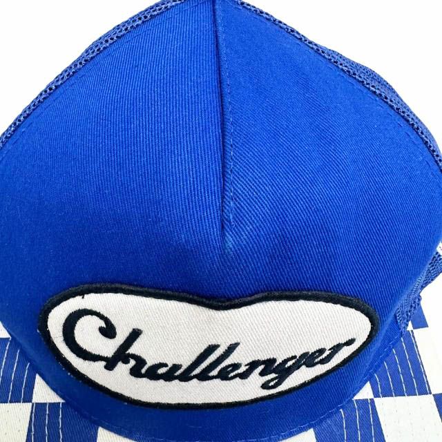 チャレンジャー CHALLENGER CHECKER MESH CAP ロゴ ワッペン