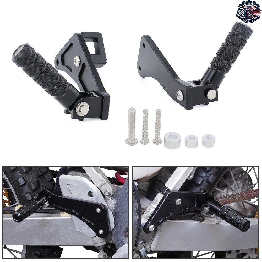 DRZ400 DRZ400S DR-Z400SM / E 2000-2004 オートバイ用パッセンジャーフットペグ/フットレスト/折りたたみ式リアペダル/フットペグ