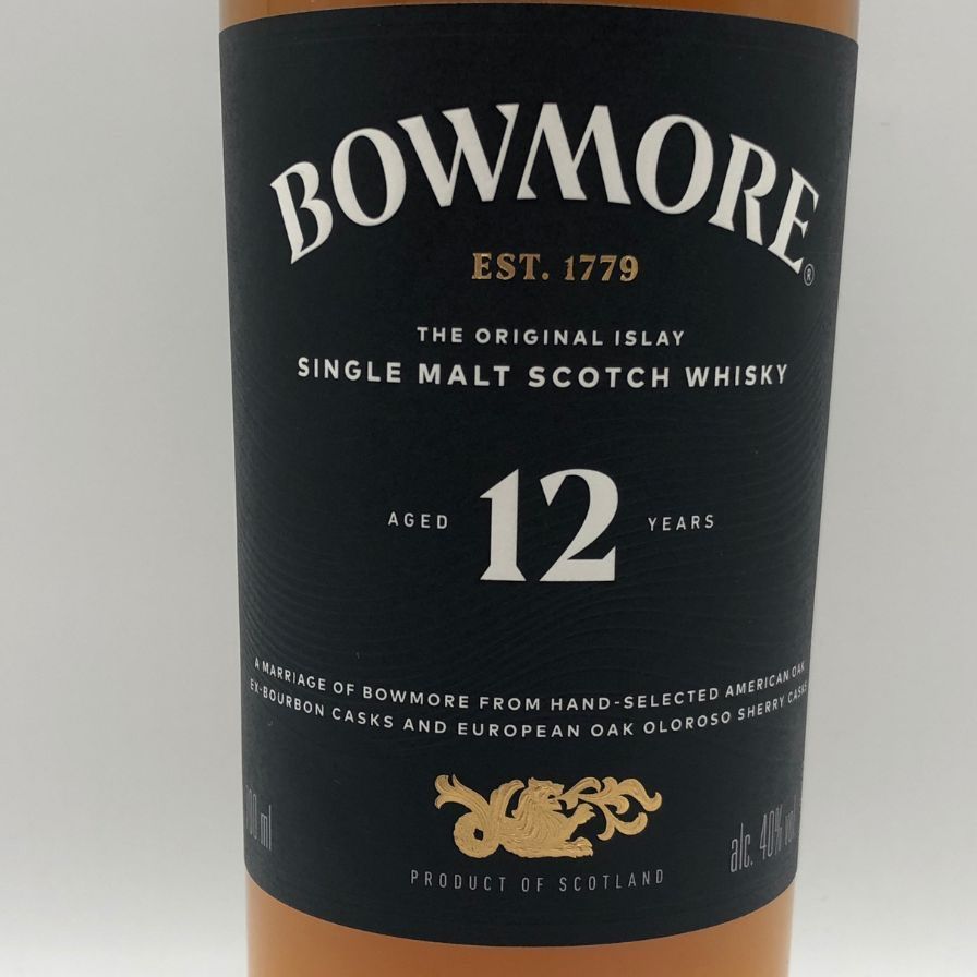 ボウモア 12年 ブラックラベル 700ml 40% BOWMORE【W1】 - メルカリ