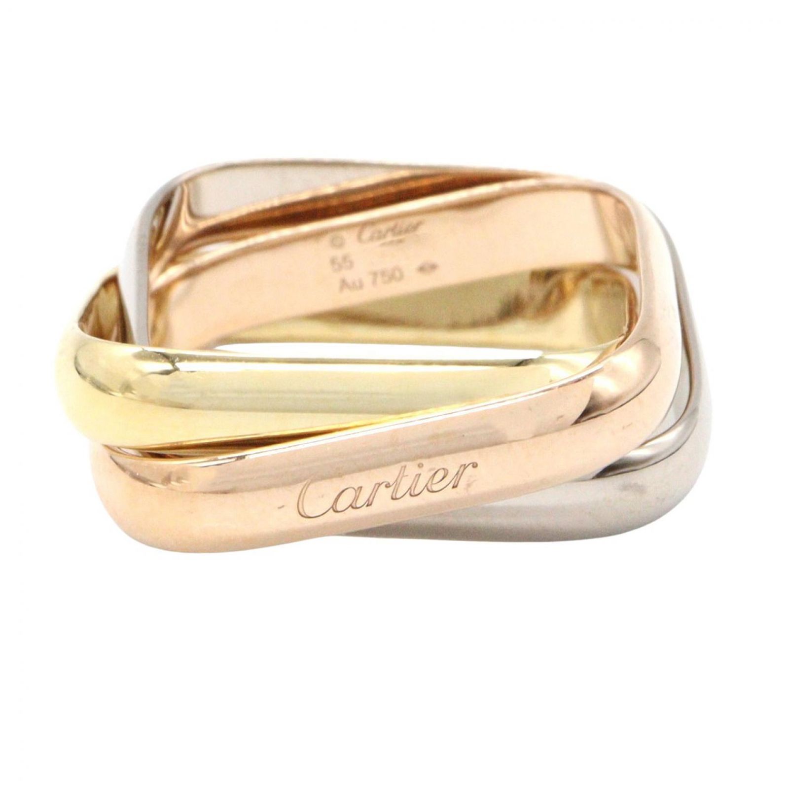 カルティエ CARTIER リング・指輪 トリニティ クッションリング B4240652 K18（イエローゴールド） K18WG（ホワイトゴールド） トリニティ クッションリング レディース