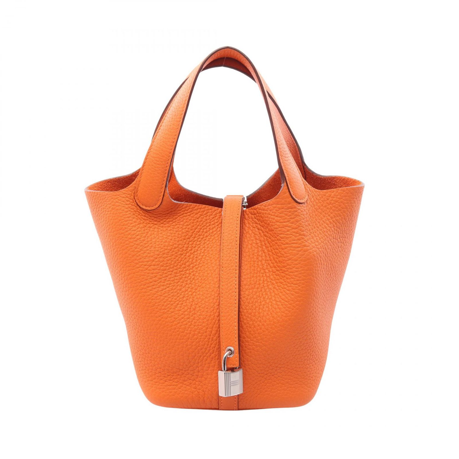 エルメス HERMES ハンドバッグ ピコタンロックPM オレンジミニアン オレンジミニアン その他 ピコタンロックPM オレンジミニアン レディース Used A