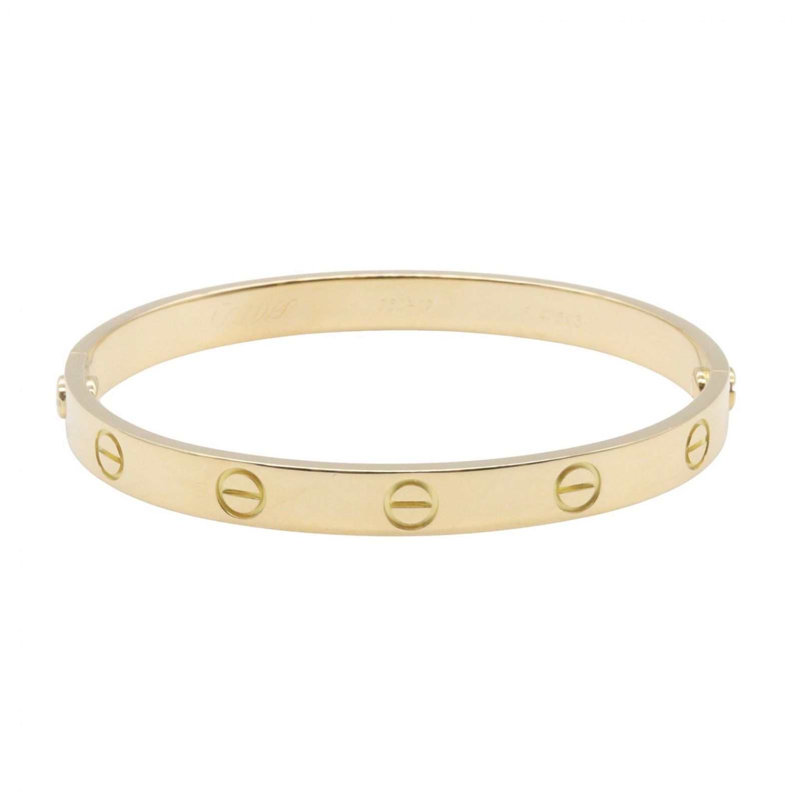 カルティエ CARTIER ブレスレット ラブブレス 腕回り16㎝ K18（イエローゴールド） ラブブレス レディース Used A