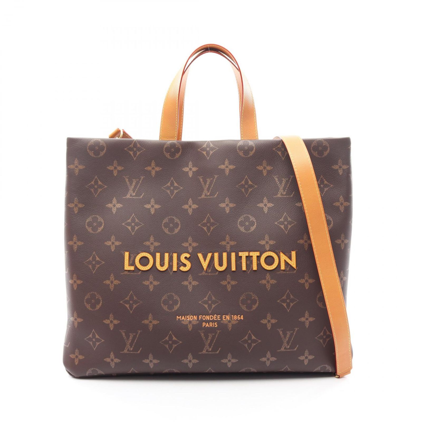 ルイ・ヴィトン LOUIS VUITTON トートバッグ ショッパートートMM モノグラム 2WAY M13928 レザー ショッパー・トートMM メンズ Used A
