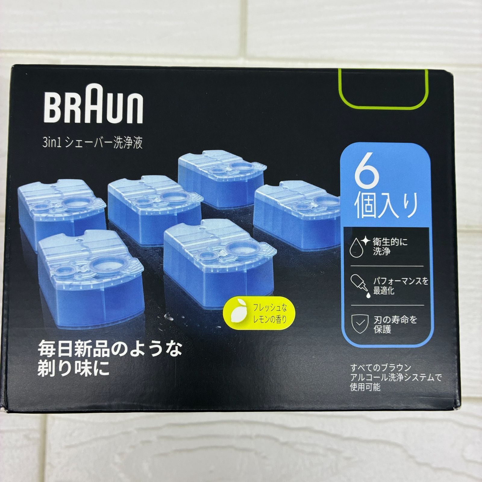 S1184新品未開封 ブラウン 3in1 洗浄カートリッジ 6個入り／ CCR6