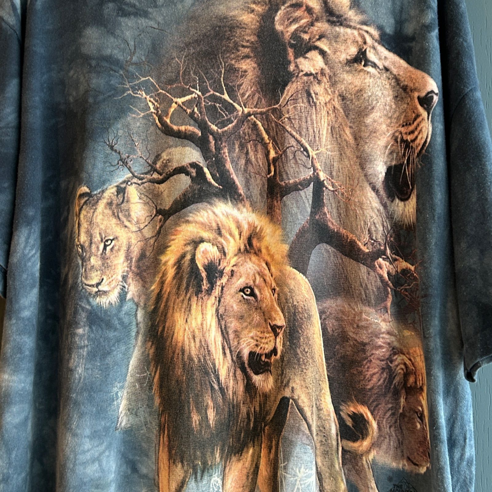 レア】動物両面プリントTシャツ アニマルT ライオン 熊 ヘラジカ 
