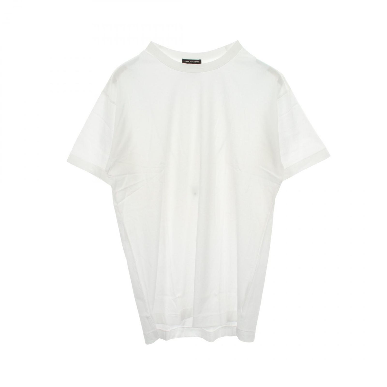 コムデギャルソンオムプリュス COMME des GARCONS HOMME PLUS 半袖Tシャツ クルーネック PT-110520 ホワイト コットン Tシャツ メンズ Used A