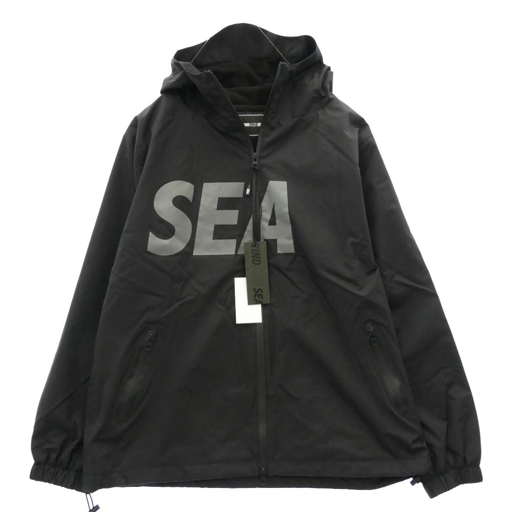 WIND AND SEA ウィンダンシー 24SS WDS-O-SIG-24-Q3-JK-01 Water Repellent Jacket フーデッド ロゴ ダブルジップ ジャケット ブラック系 M【中古】