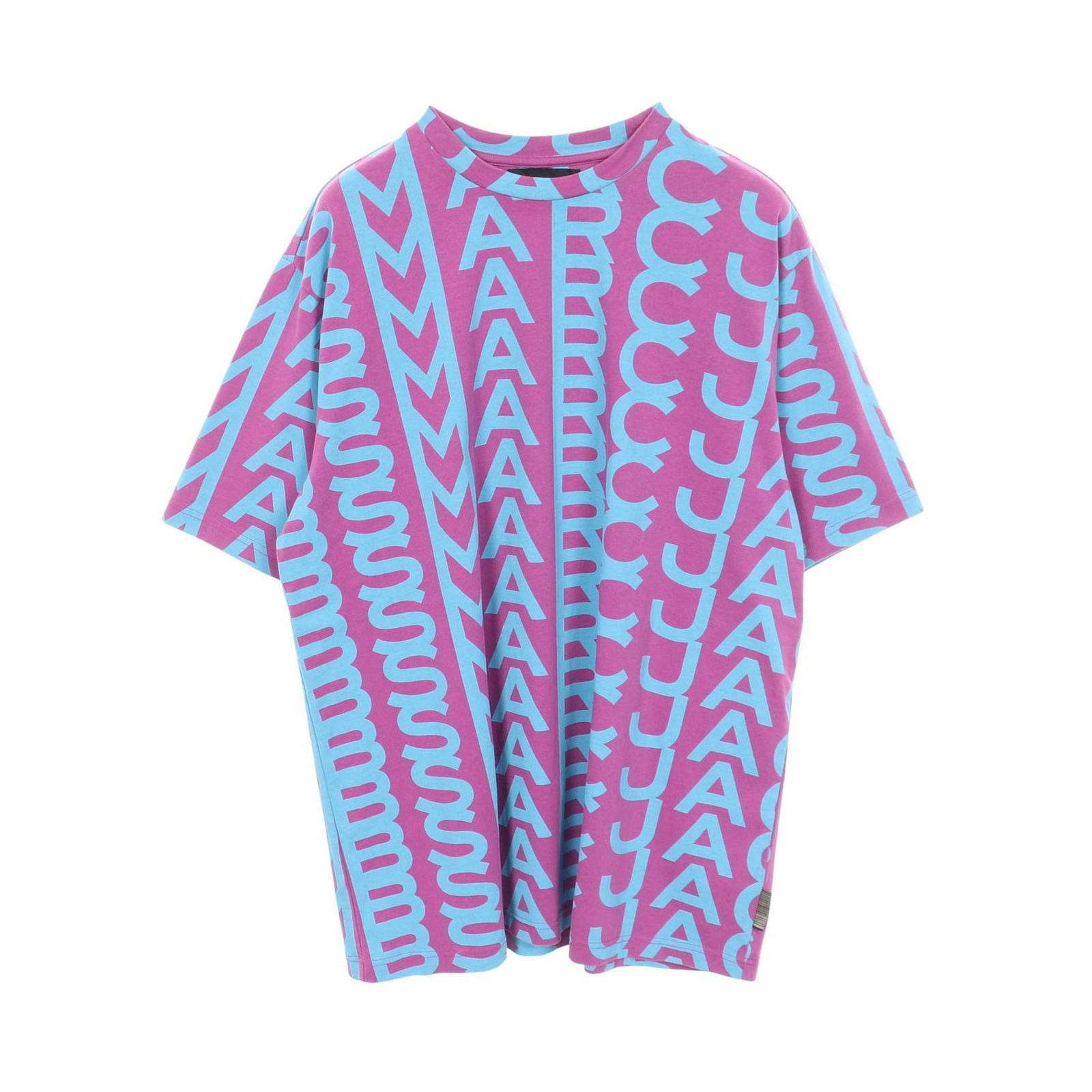 マークジェイコブス MARC JACOBS 半袖Tシャツ Monogram Big T-Shirt ロゴ総柄 クルーネック コットン Tシャツ メンズ Used A