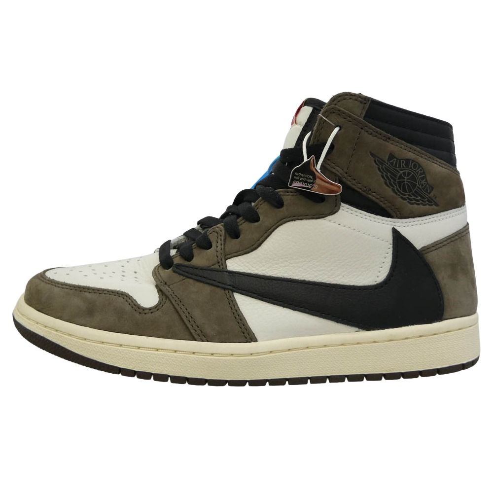 NIKE CD4487-100 × Travis Scott フェイクバスターズ コンプリート鑑定済 Air Jordan 1 Retro High OG TS ハイカットスニーカー【新古品】【未使用】【中古】