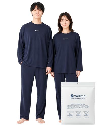 リカバリーウェア 上下セット 《/なめらかな肌触り》 父の日 ギフト 遠赤外線 パジャマ ルームウェア メンズ レディース 男女兼用 (ネイビー, L)ry 2565836f