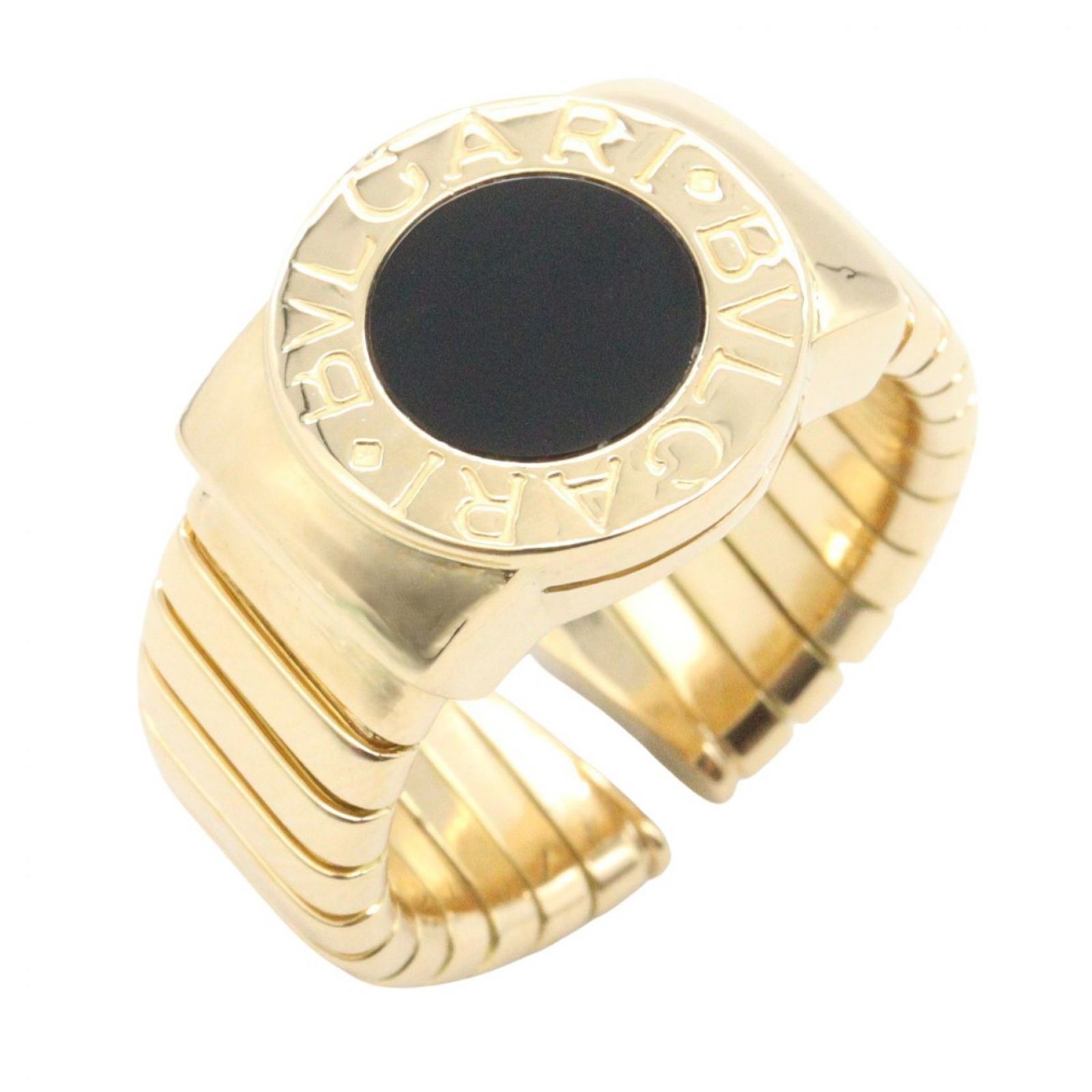 ブルガリ BVLGARI リング・指輪 ブルガリブルガリ オニキス リング K18（イエローゴールド） ブルガリブルガリ オニキス リング ユニセックス Used A