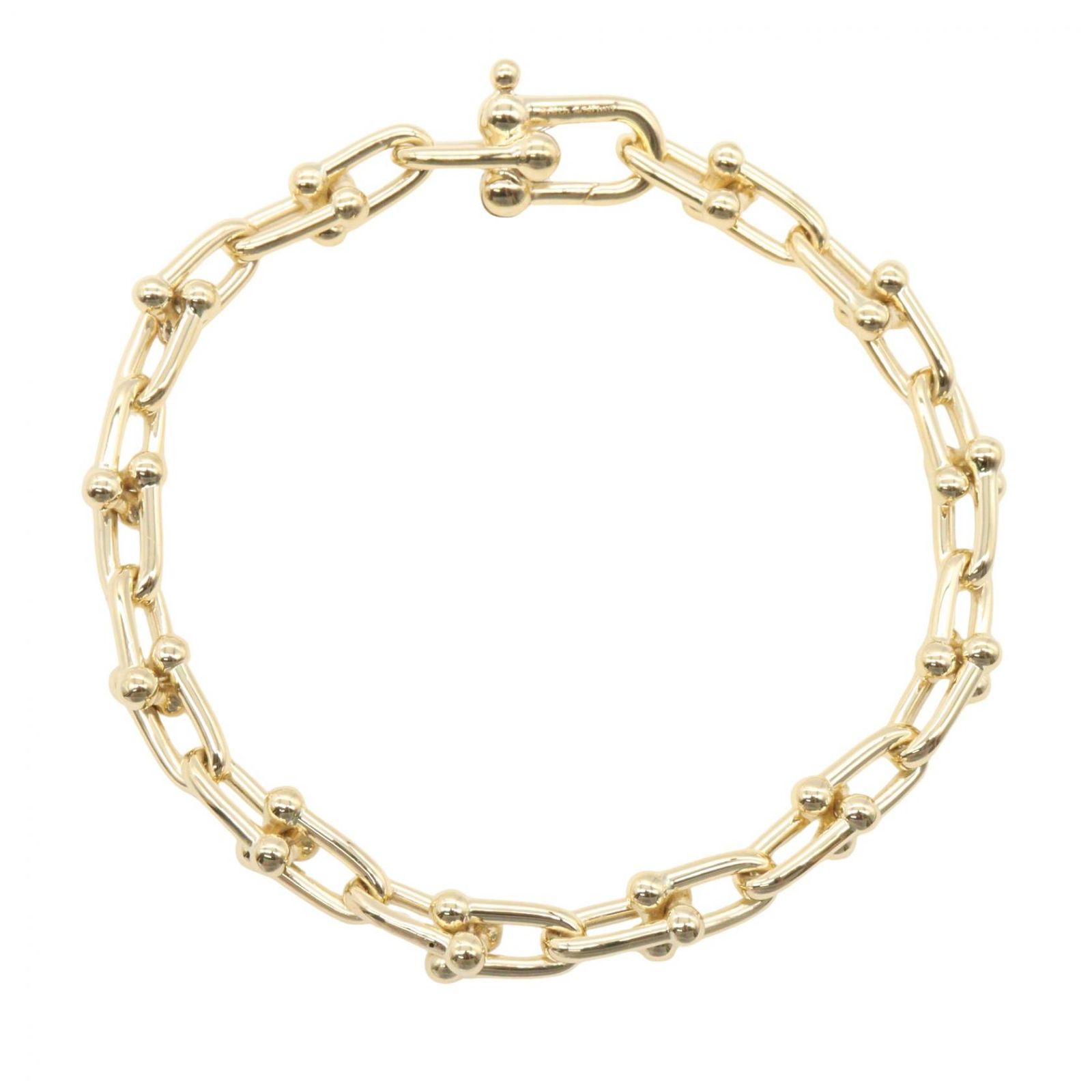 ティファニー TIFFANY＆CO ブレスレット ハードウェア スモール ブレスレット 60153077 腕回16.5cm K18（イエローゴールド） ハードウェア スモール ブレスレット