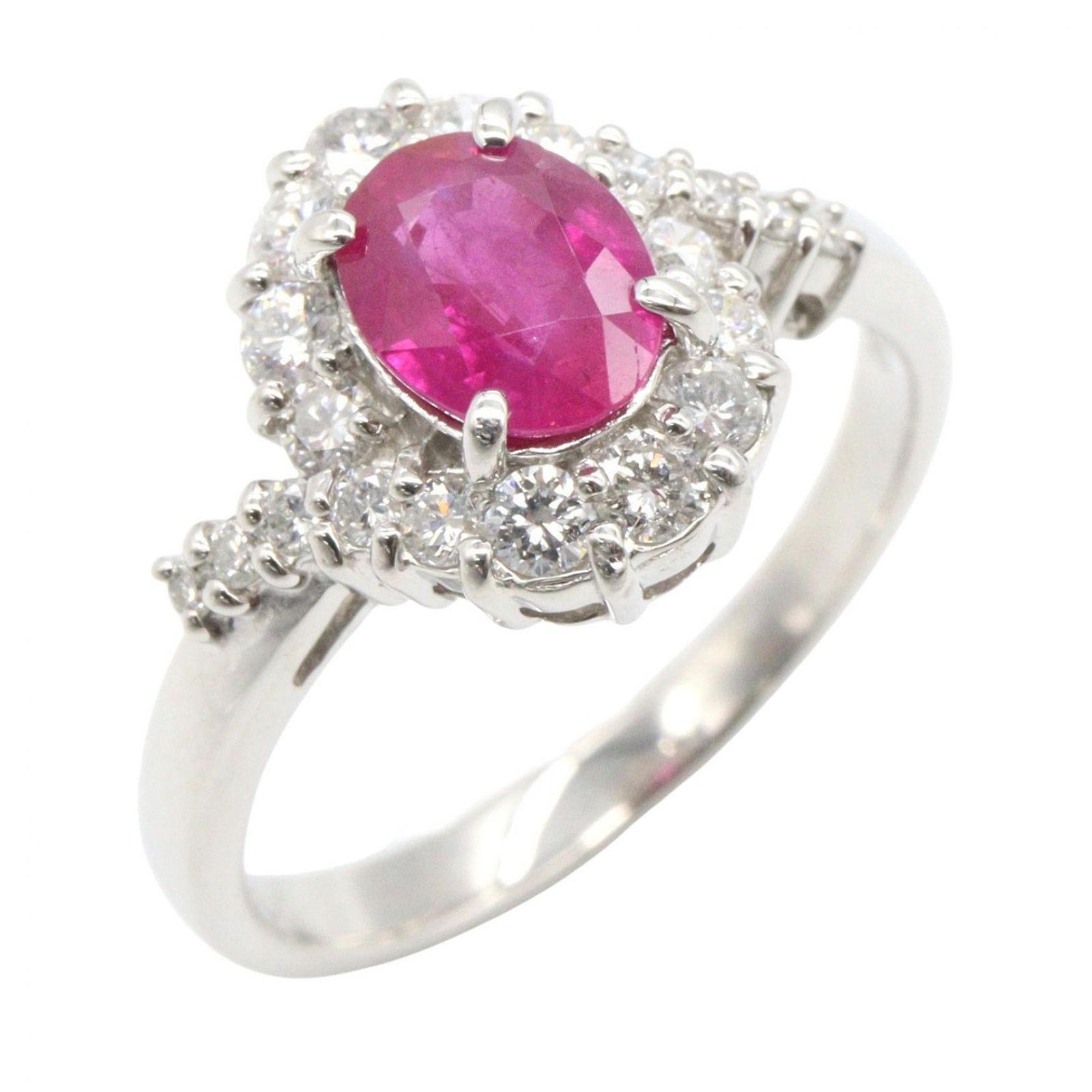 ジュエリー JEWELRY リング・指輪 ルビー ダイヤモンド リング ﾙﾋﾞｰ 4.9g #11 Pt900プラチナ ダイヤモンド ルビーリング レディース Used A