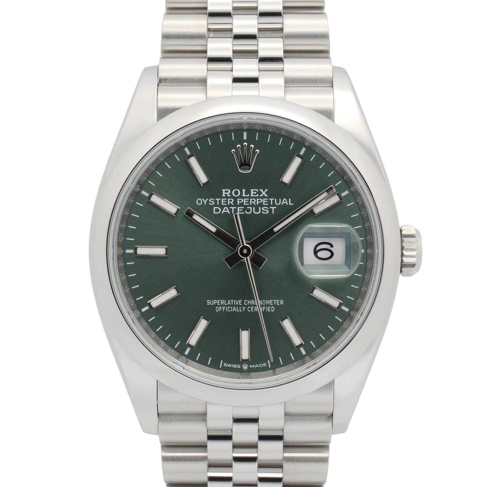 ロレックス ROLEX 腕時計 デイトジャスト ランダム番 126200 ミントグリーン/BA ステンレススチール デイトジャスト ランダム番 メンズ Used A
