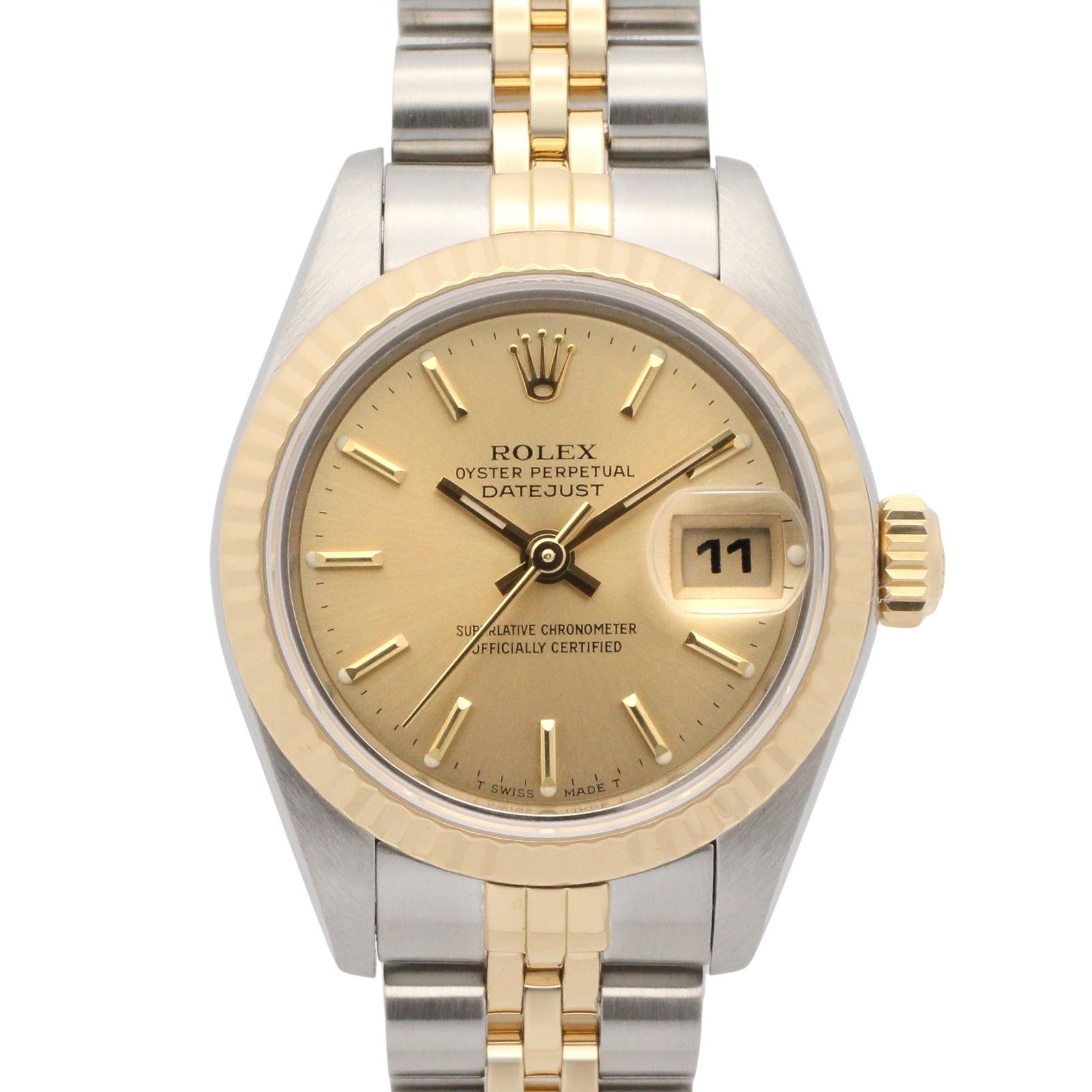 ロレックス ROLEX 腕時計 デイトジャスト 98番 69173 CH/BA K18（イエローゴールド） ステンレススチール デイトジャスト 98番 レディース Used A