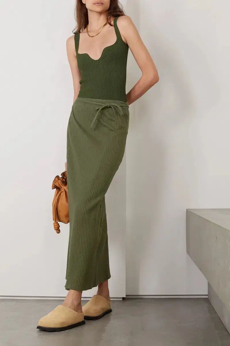 baserange brig skirt カーキ