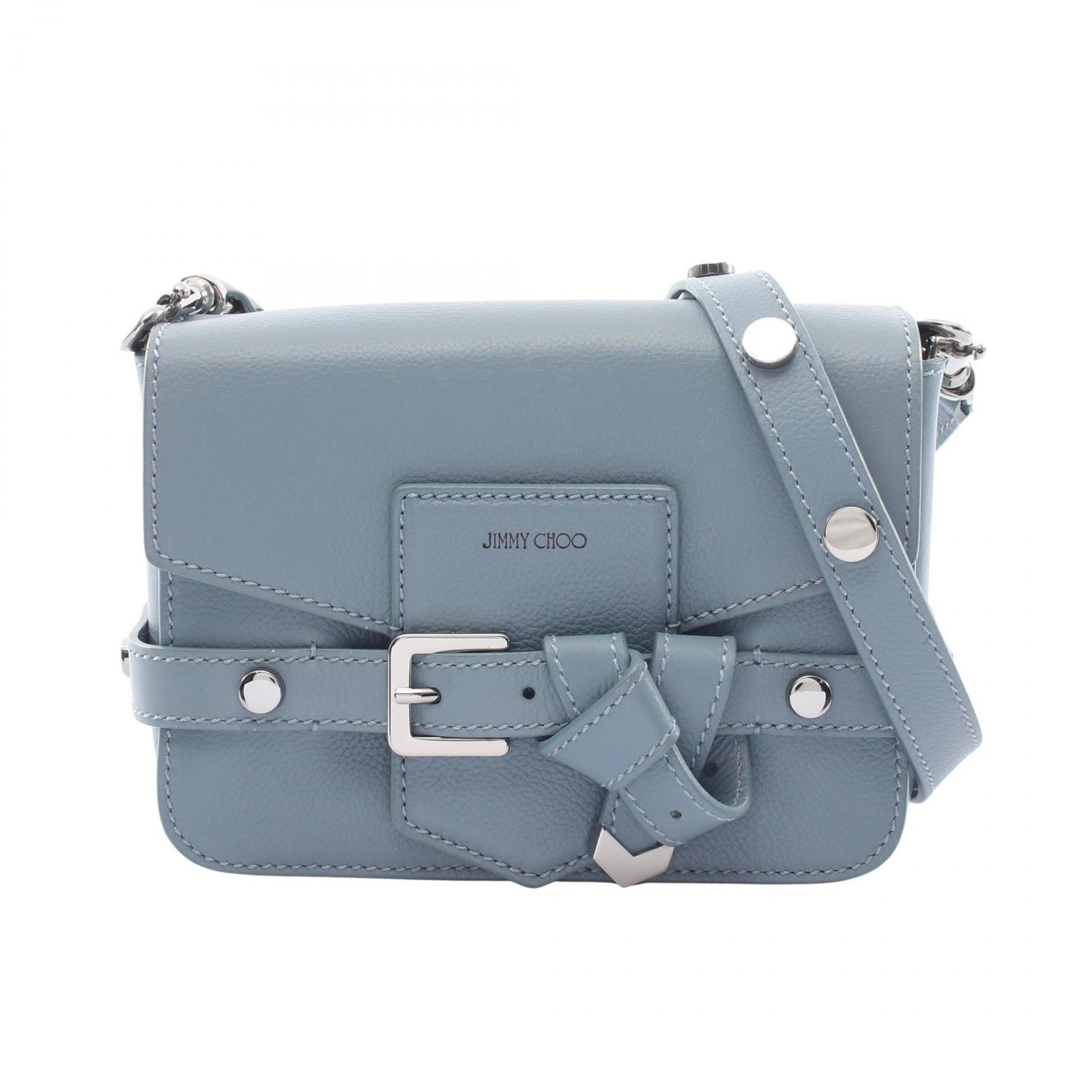 ジミーチュウ JIMMY CHOO ショルダーバッグ LEXIE ブルー レザー ショルダーバッグ レディース Used A