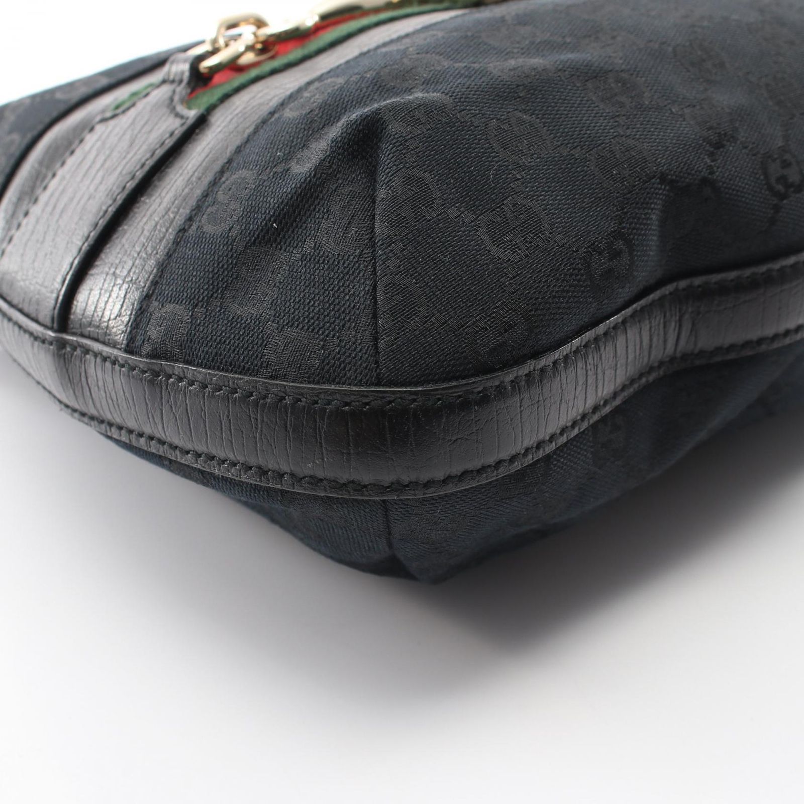 グッチ GUCCI ショルダーバッグ ホースビット GGキャンバス 137386 ブラック キャンバス レザー ホースビット ショルダーバッグ レディース Used A グッチ GUCCI ショルダーバッグ ホースビット GGキャンバス 137386 ブラック キャンバス レザー ホースビット ショルダーバッグ レディース Used A