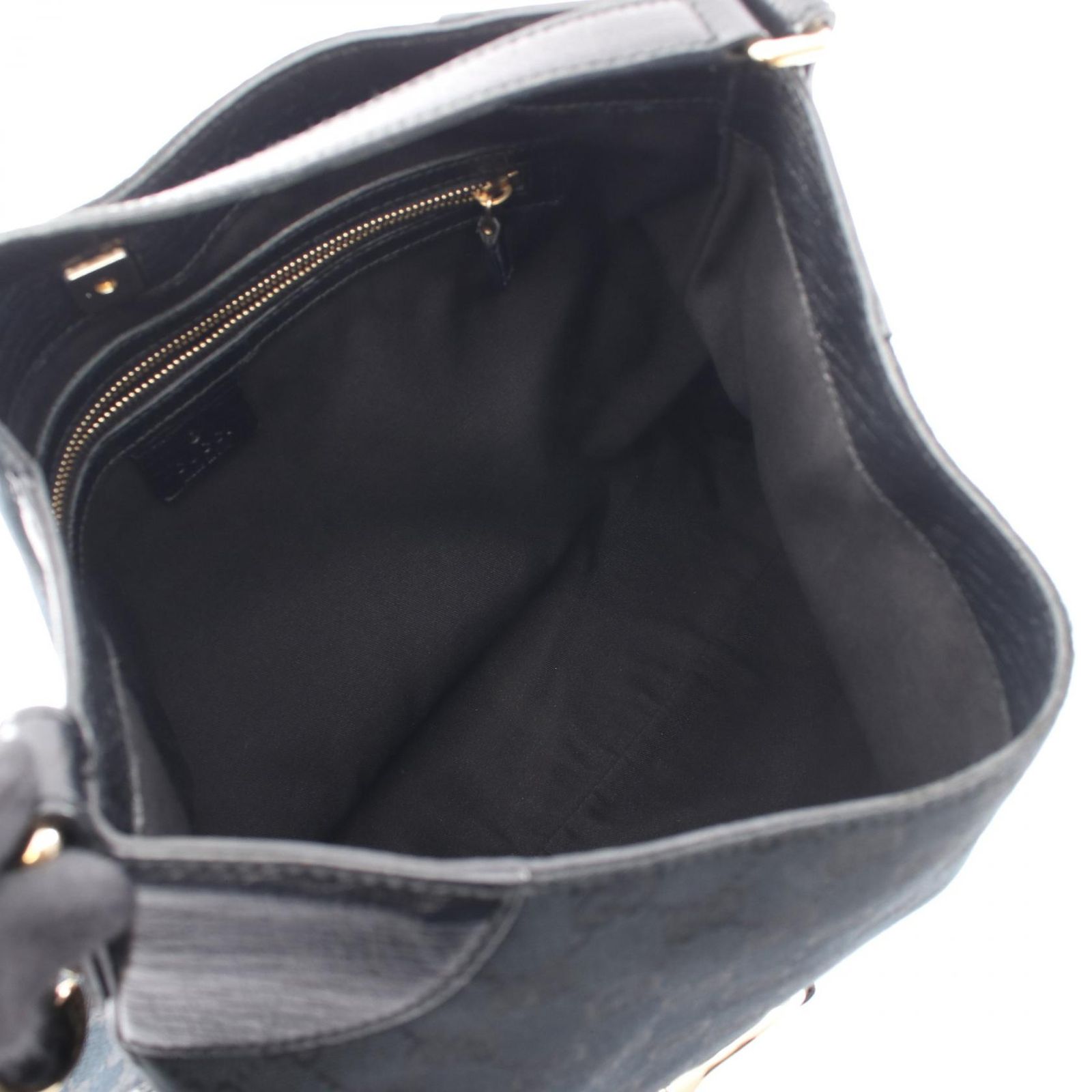 グッチ GUCCI ショルダーバッグ ホースビット GGキャンバス 137386 ブラック キャンバス レザー ホースビット ショルダーバッグ レディース Used A グッチ GUCCI ショルダーバッグ ホースビット GGキャンバス 137386 ブラック キャンバス レザー ホースビット ショルダーバッグ レディース Used A
