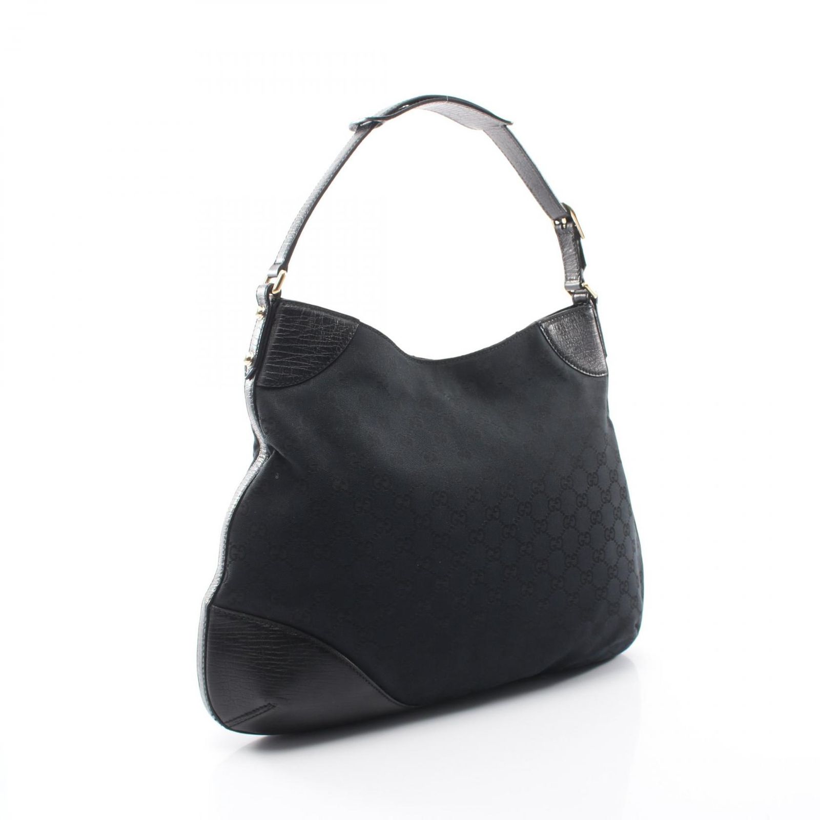 グッチ GUCCI ショルダーバッグ ホースビット GGキャンバス 137386 ブラック キャンバス レザー ホースビット ショルダーバッグ レディース Used A グッチ GUCCI ショルダーバッグ ホースビット GGキャンバス 137386 ブラック キャンバス レザー ホースビット ショルダーバッグ レディース Used A