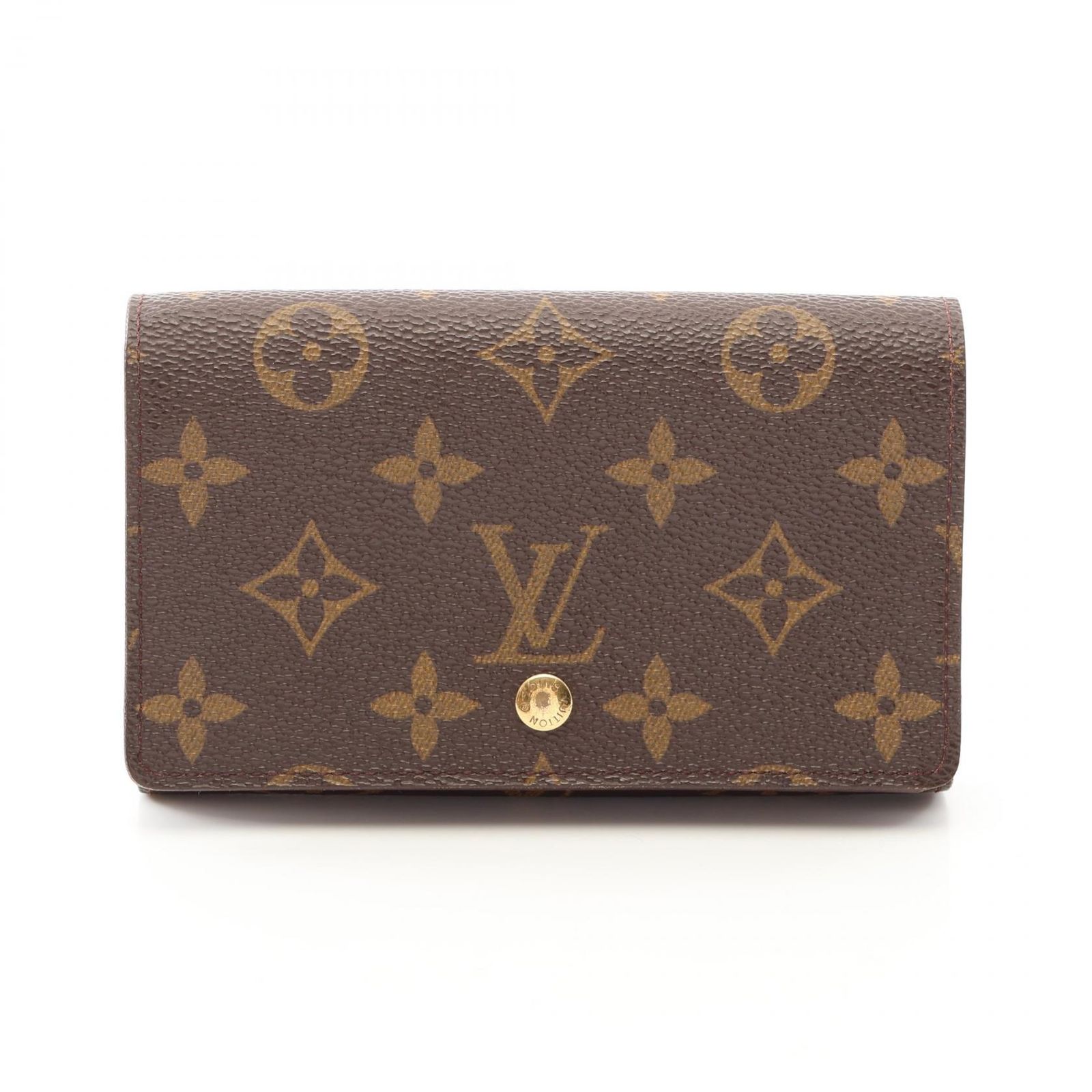 ルイ・ヴィトン LOUIS VUITTON 二つ折り財布 ポルトモネ ビエ トレゾール M61730 レザー ポルトモネ・ビエ トレゾール レディース Used B