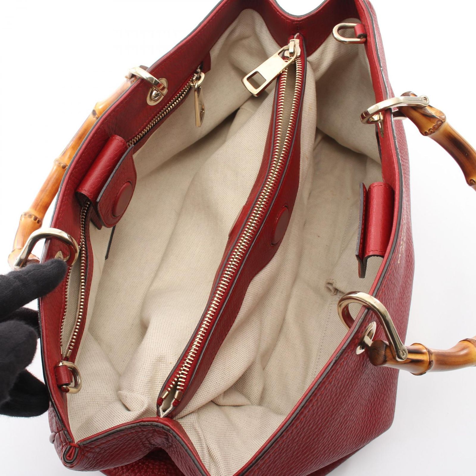 グッチ GUCCI トートバッグ バンブー ショッパー ミディアム 2WAY 