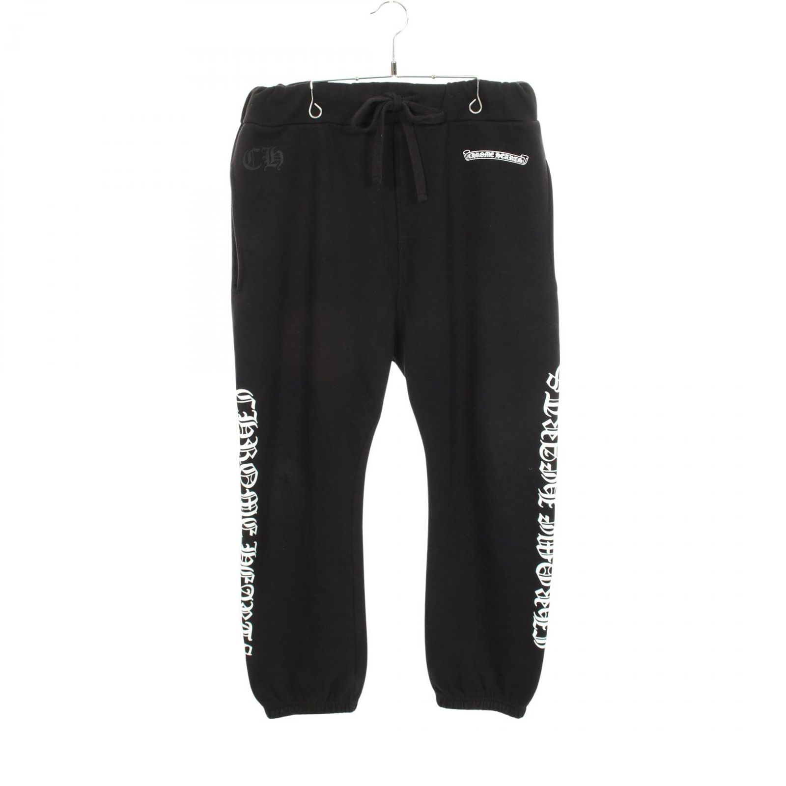クロムハーツ CHROME HEARTS パンツ サイドロゴ 裏起毛 コットン パンツ メンズ Used A