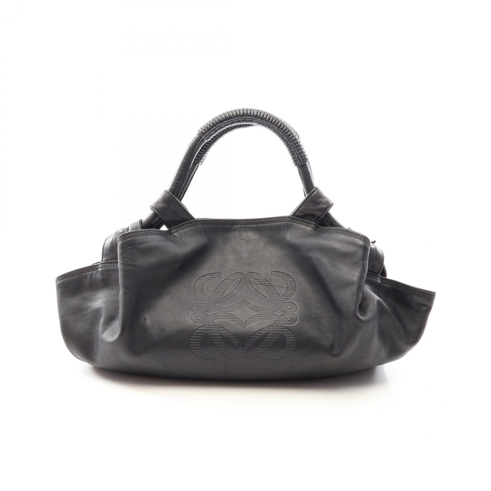 ロエベ LOEWE ハンドバッグ ナッパアイレ ブラック レザー ナッパアイレ レディース Used B