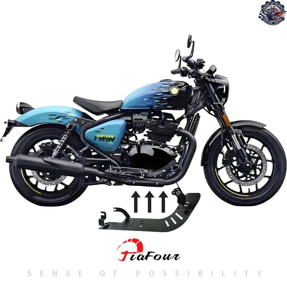 モーターサイクル クラシック 650 ショットガン 650 スーパー メテオ 650 エンジン ベース シャーシ スポイラー ガード カバー スキッドプ